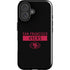 NFL San Francisco 49ers Black Performance Series iPhone 16 Plus Impact Case
